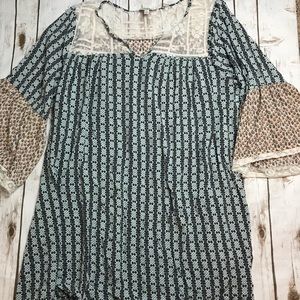 Umgee USA Peasant Boho Dress